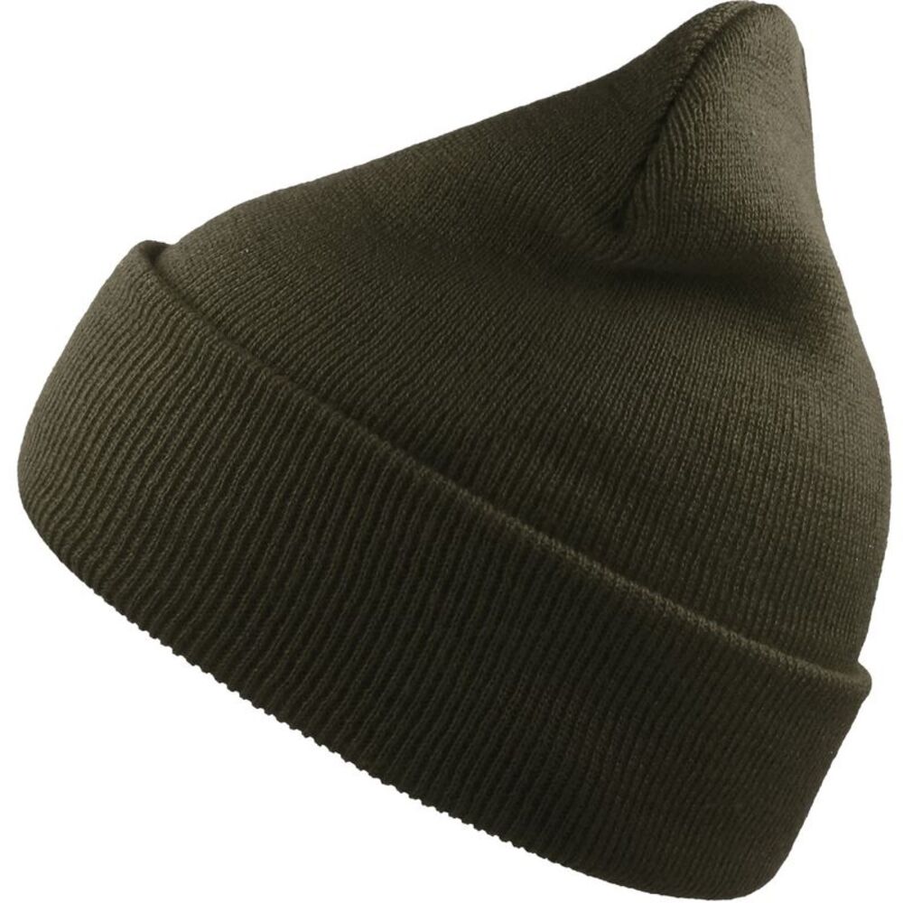 Atlantis Unisex Adult Wind Recycled Cuffed Beanie / Olive